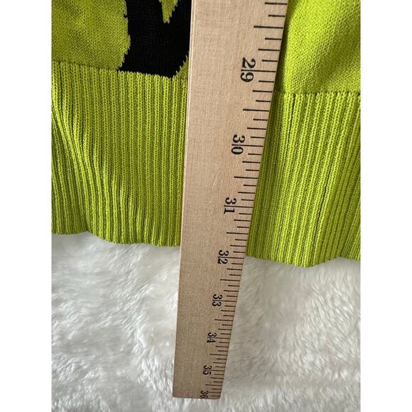 Berek Cardigan Sweater XL Palm Tree Tropical Green Black - Picture 8 of 10